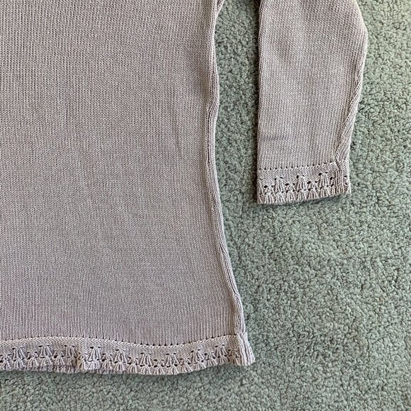 J. Jill Tunic Sweater Womens Medium Chunky Knit Long Sleeve Purple Bohemian Boho - Picture 5 of 11